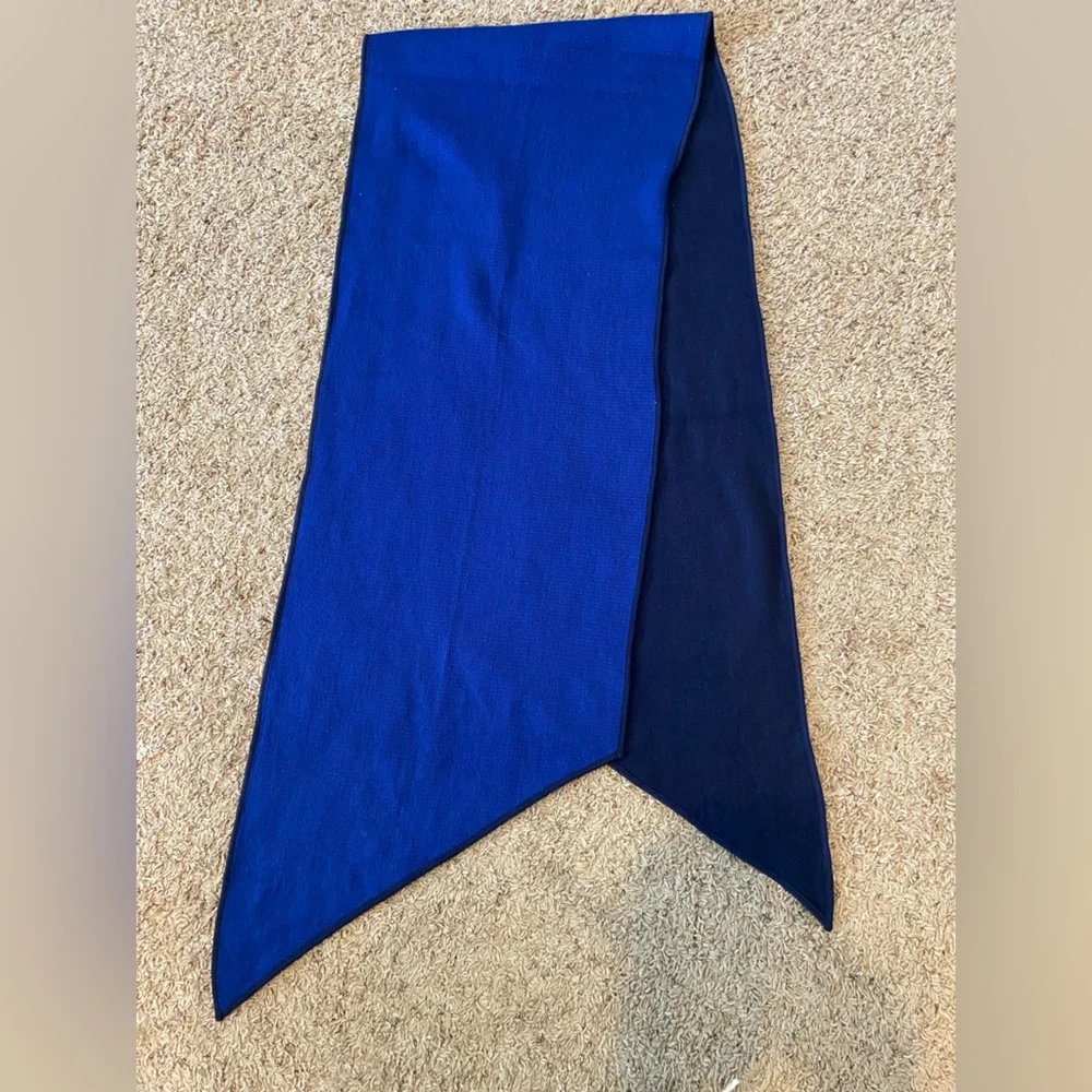 Calvin Klein‎ Navy Blue Reversible Knit Mens Scarf NWOT
